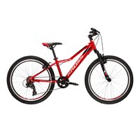 Bicicleta Kross Hexagon Jr. 1.0 roti 24 inch, red / white / black / glossy