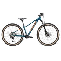 Bicicleta Kross Level JR 5.0 M 26 inch, turquoise / orange / glossy