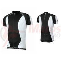 Tricou ciclism Force T12 negru/alb