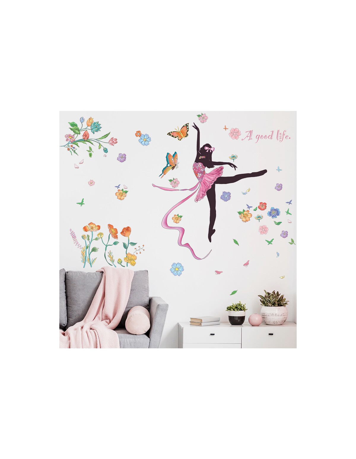 Autocolant de perete BALERINA 108x90cm