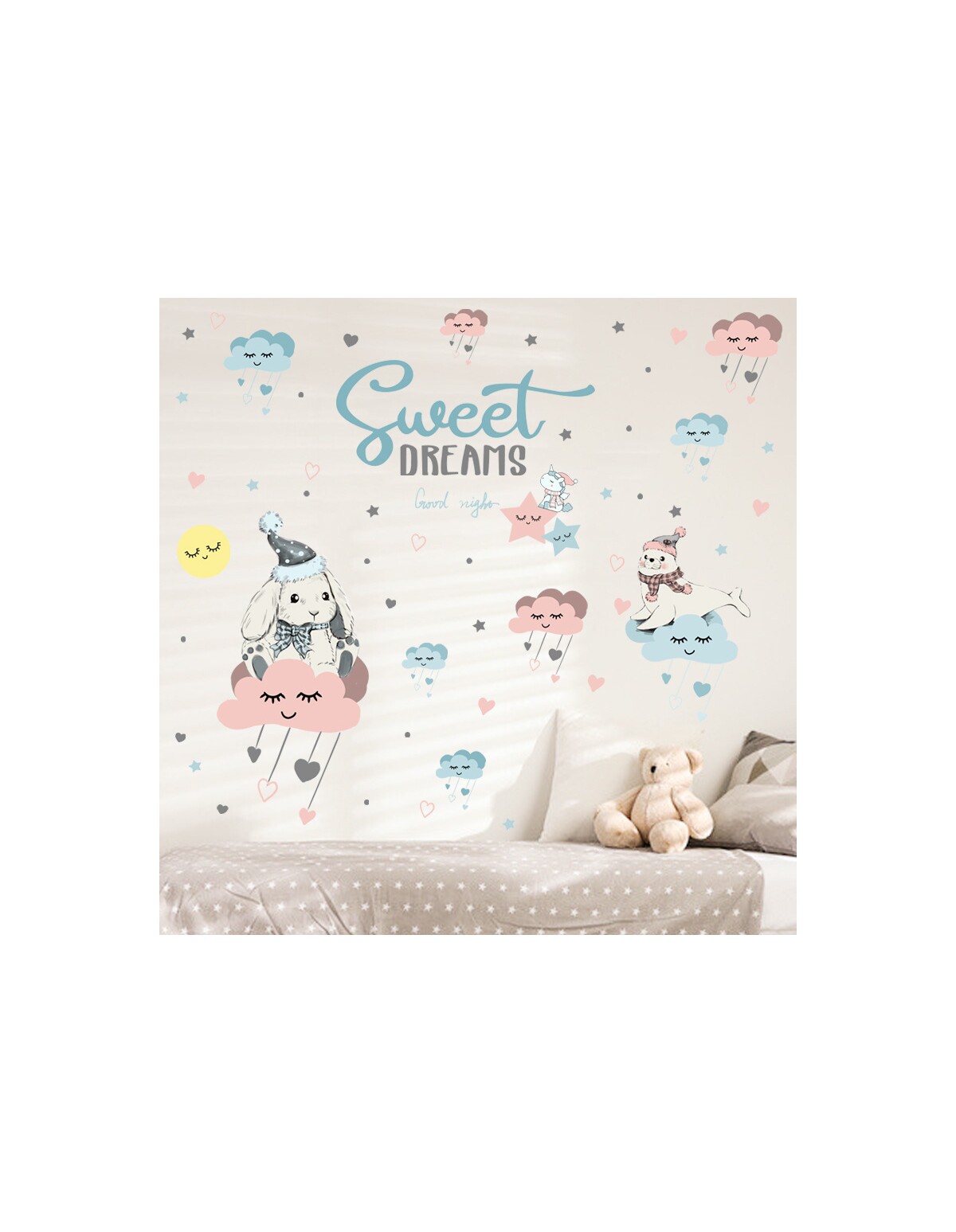 Autocolant de perete sweet dreams 82x100cm