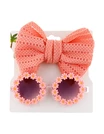 Bentita cu ochelari Floricele coral 1