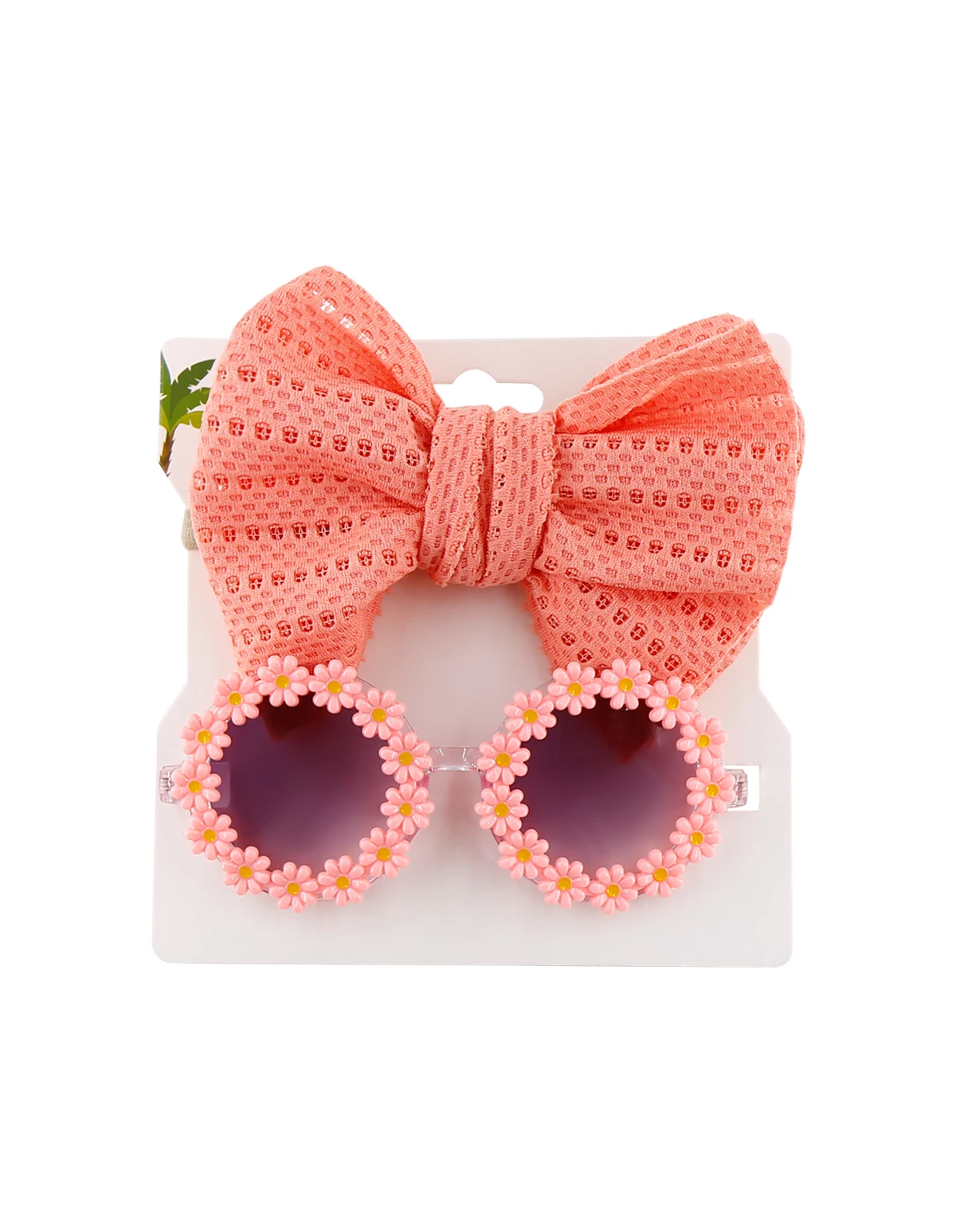 Bentita cu ochelari Floricele coral