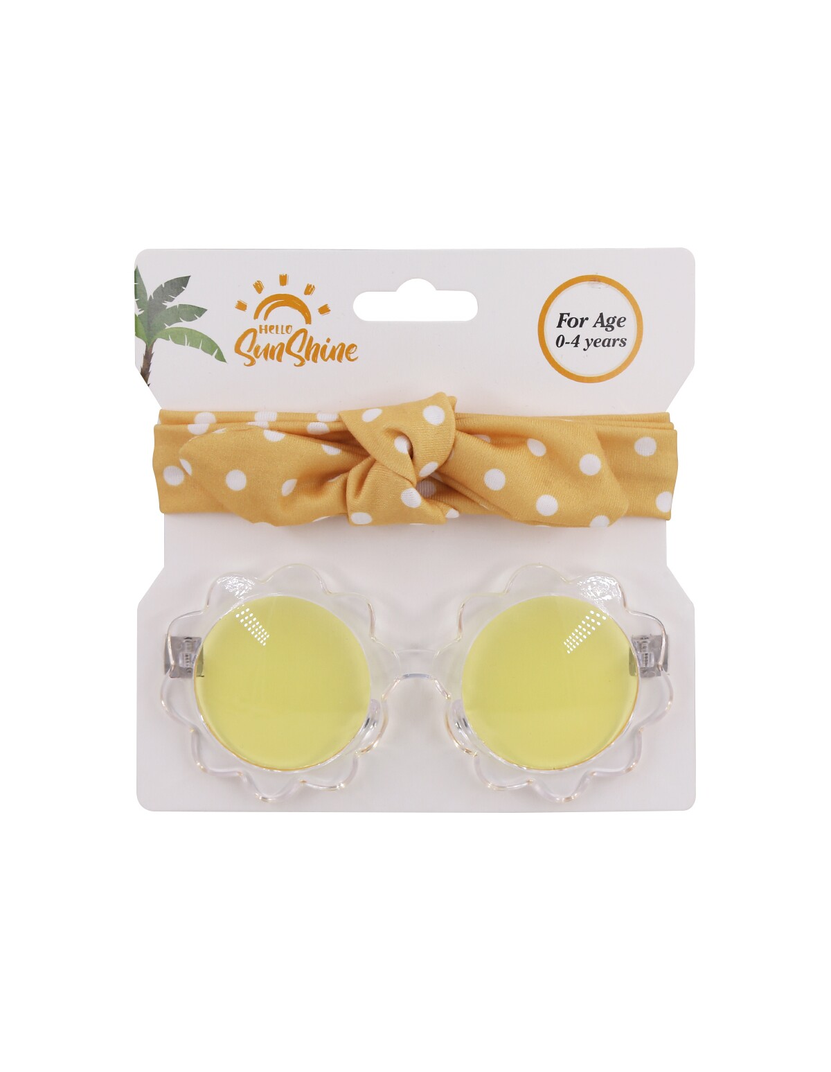 Bentita cu ochelari SUNSHINE galben