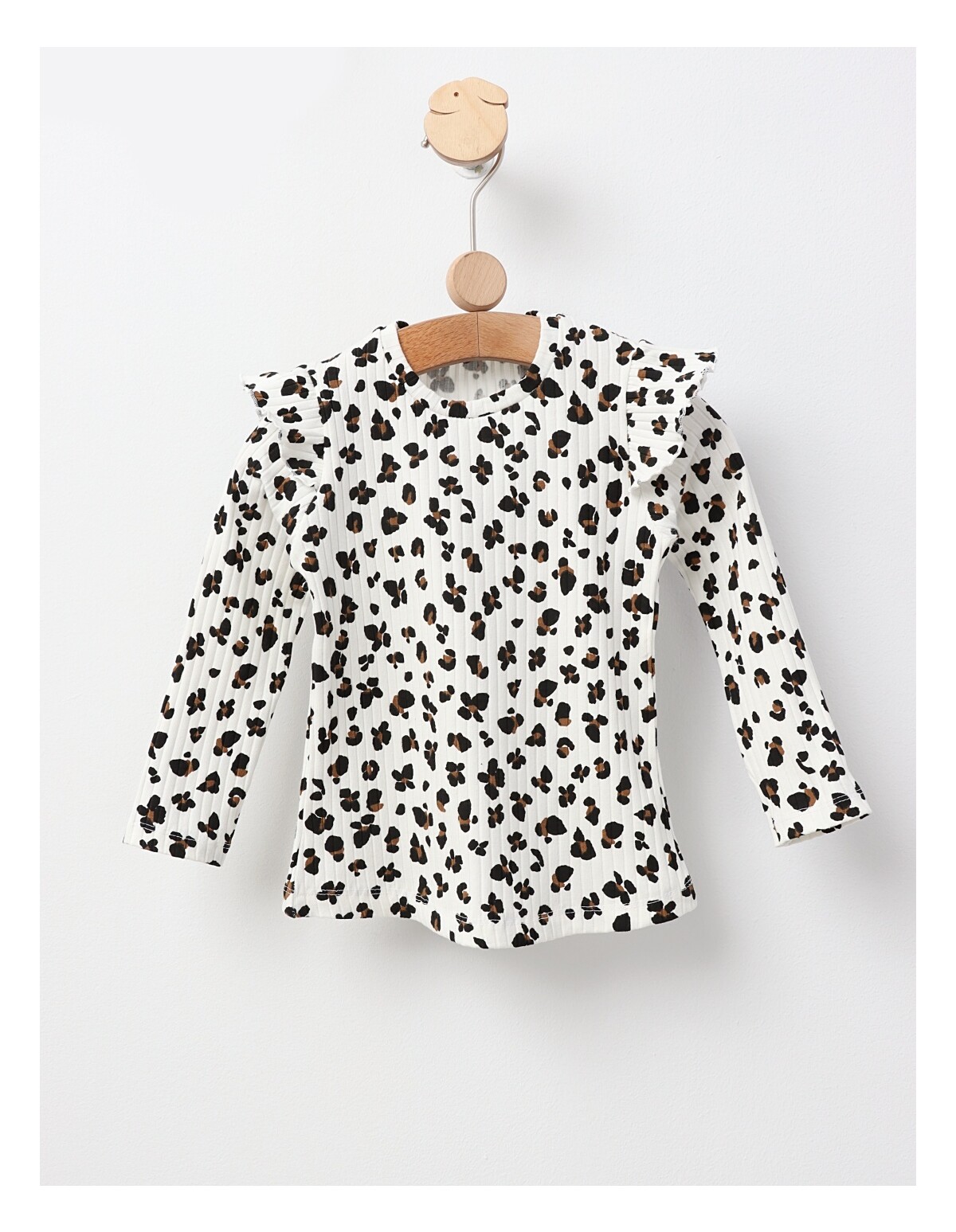 Bluza cu Animal Print, model alb