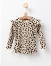 Bluza cu Animal Print, model bej picture - 1