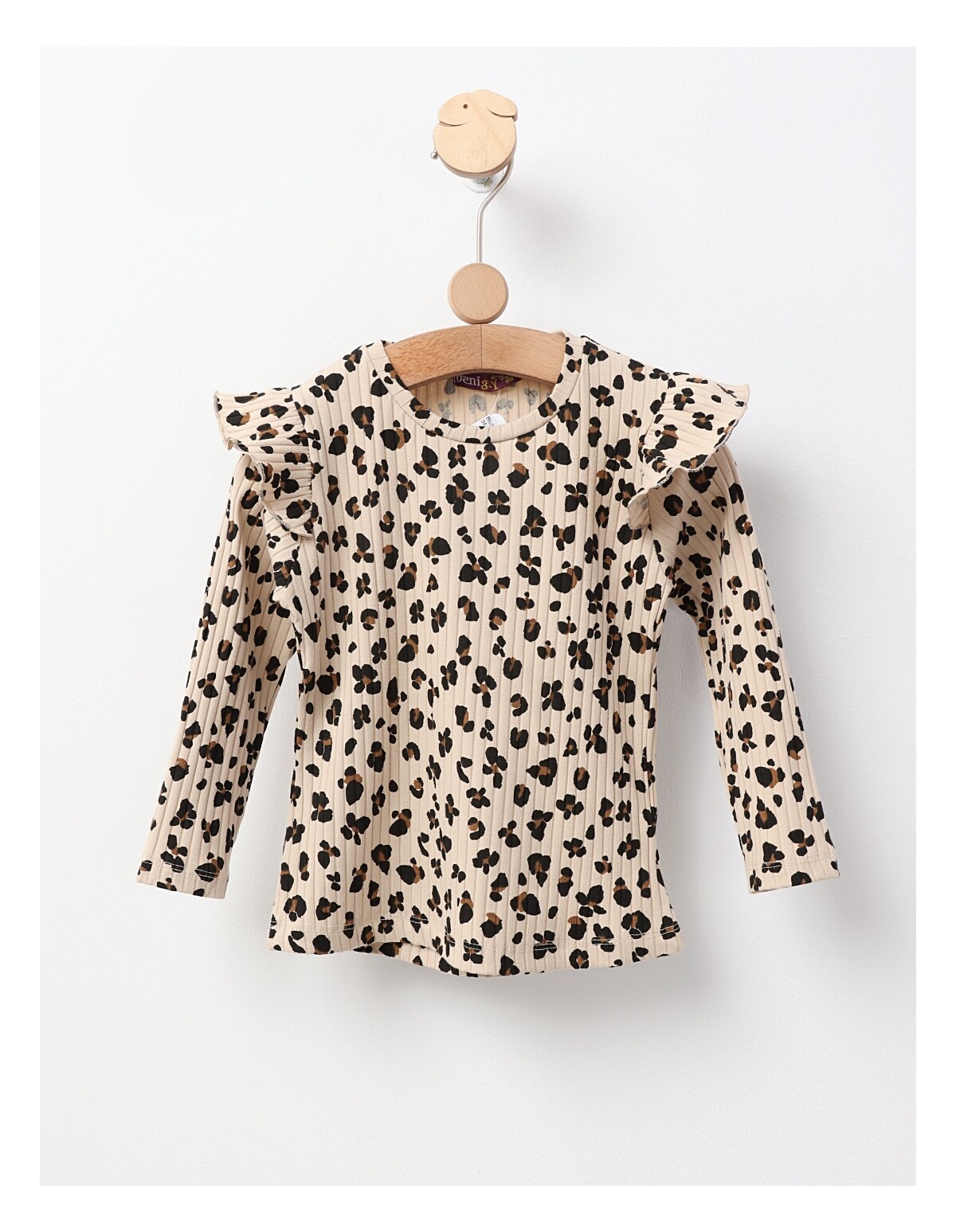 Bluza cu Animal Print, model bej