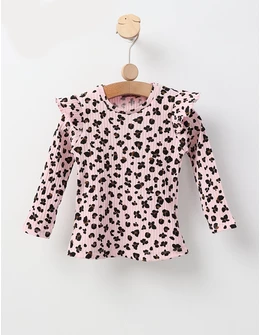 Bluza cu Animal Print, model roz