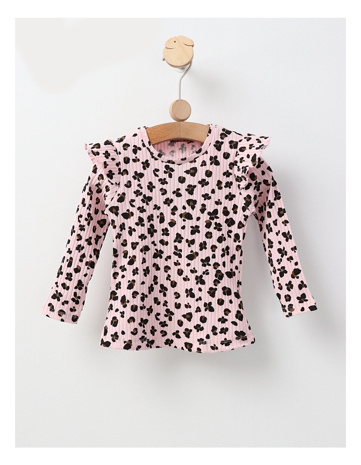 Bluza cu Animal Print, model roz