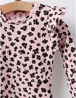 Bluza cu Animal Print, model roz