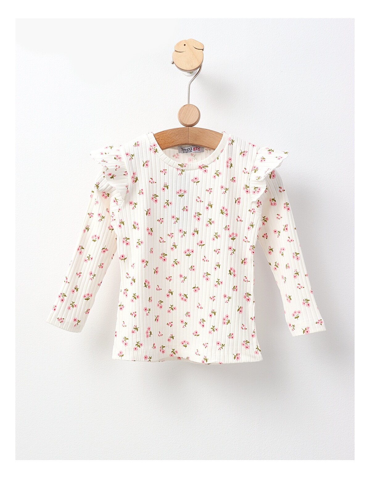 Bluza cu Floricele, model alb