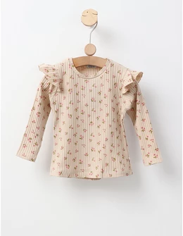 Bluza cu Floricele, model bej