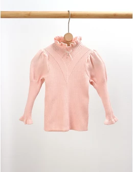 Bluza fetite maneci bufante Sonia roz