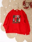 Bluza plusata Merry Christmas rosu picture - 3