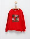 Bluza plusata Merry Christmas rosu picture - 2