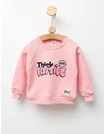 Bluza vatuita Think Positive model roz picture - 1