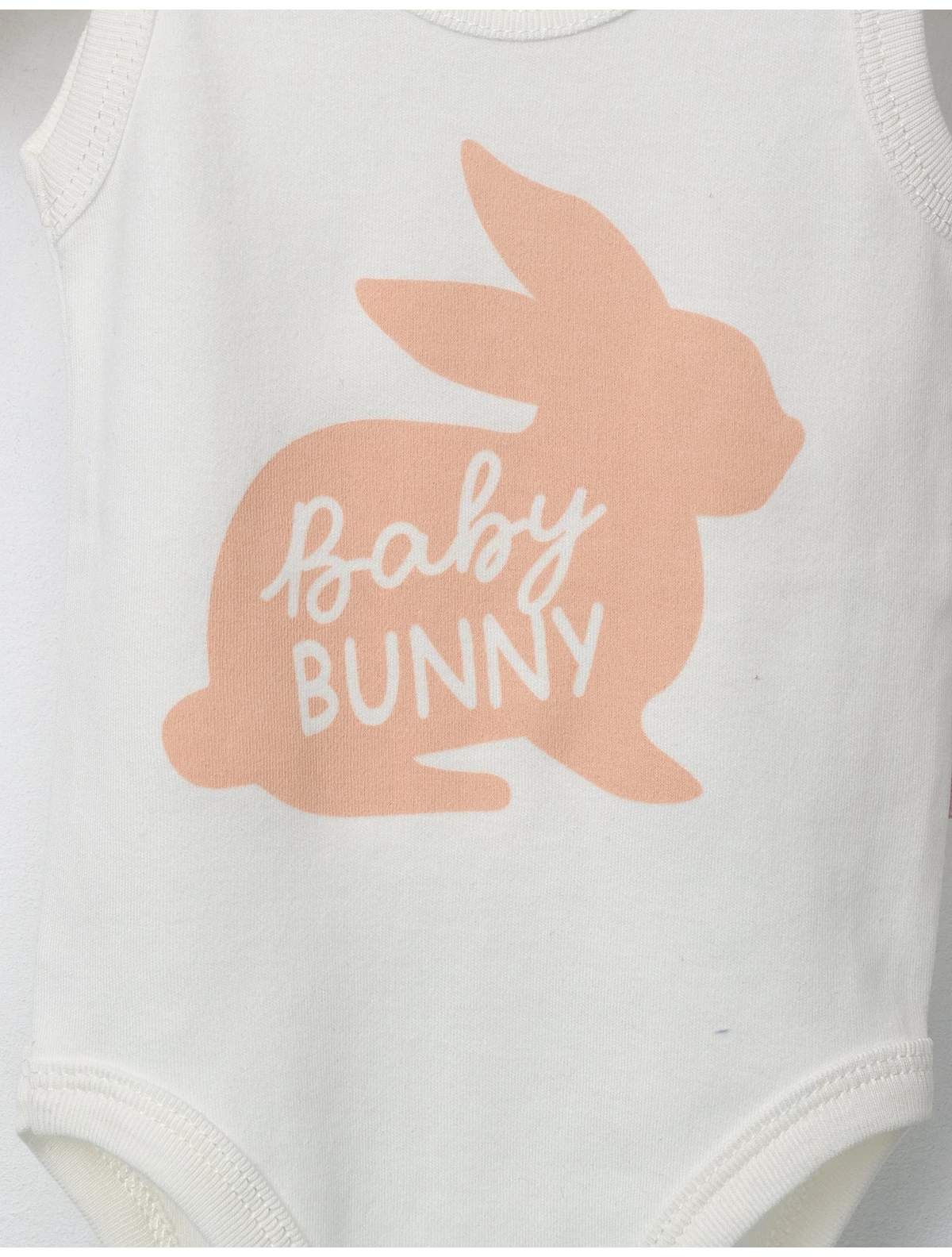 Body Baby Bunny model alb-corai