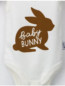 Body Baby Bunny model alb-maro 2