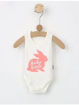 Body Baby Bunny model alb-roz 1
