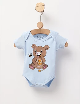 Body bebe, Honey Bear, model albastru