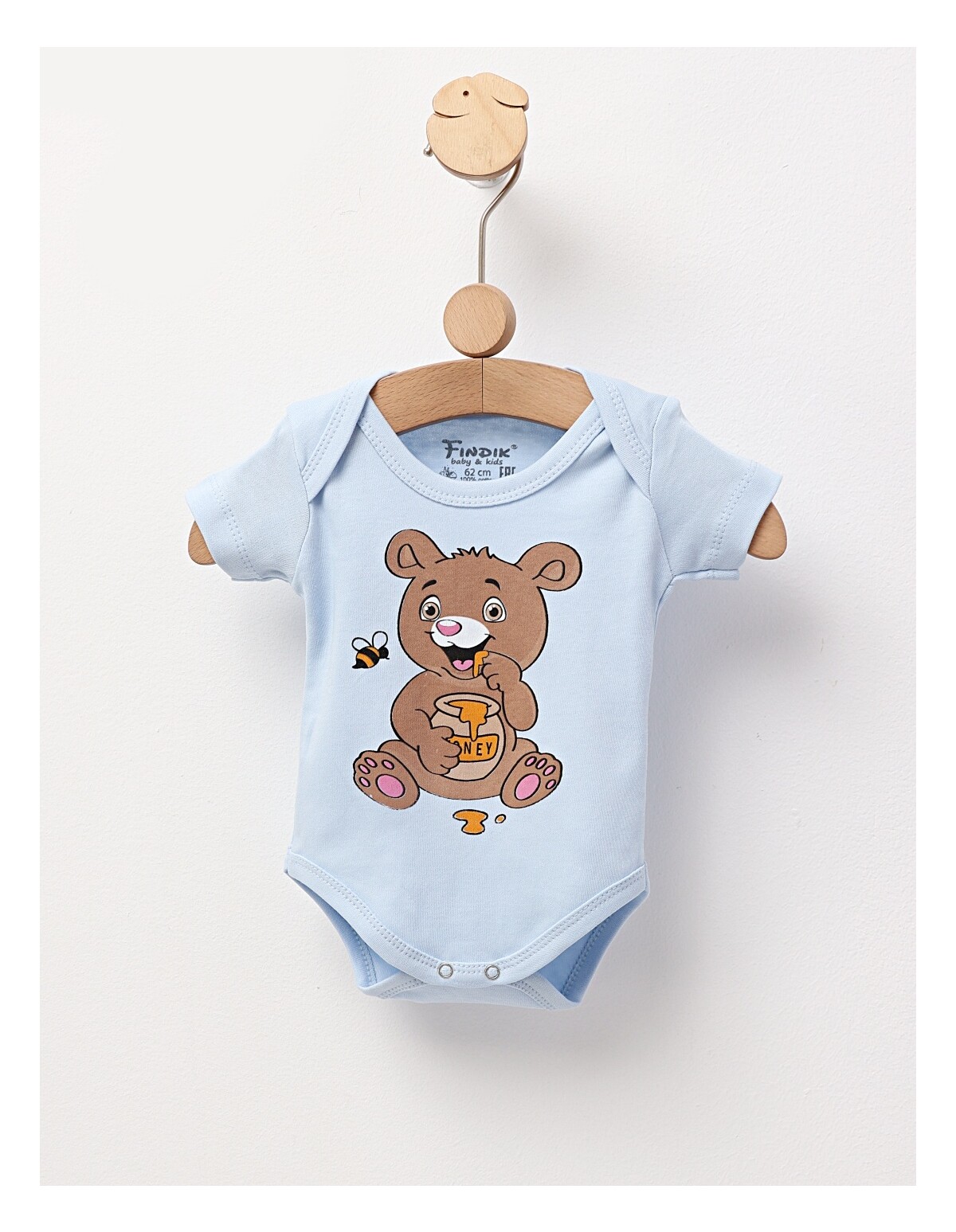 Body bebe, Honey Bear, model albastru