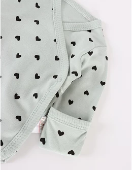 Body bebe, Inimioare mici, model verde
