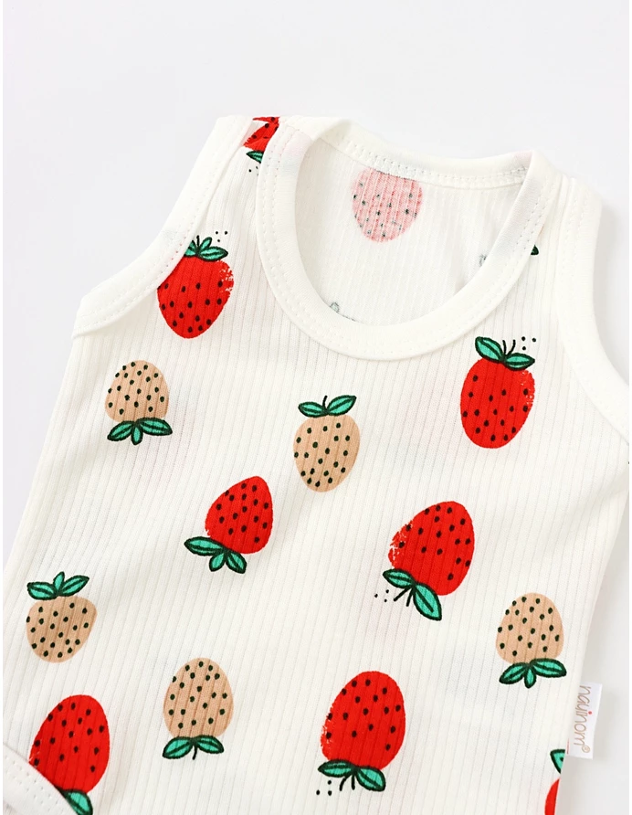 Body bebe, maiou Ace Trase, Capsunele alb picture - 2