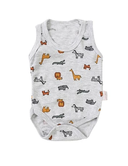 Body bebe, maiou Ace Trase cu Animalute gri
