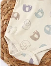 Body bebe, maiou Ace Trase cu Elefantei, crem picture - 3
