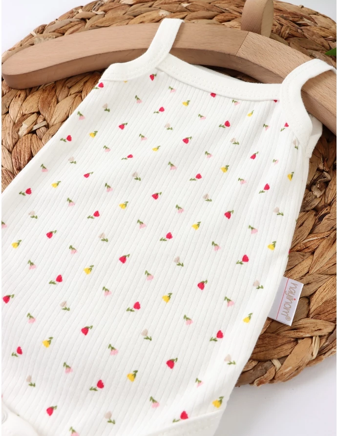 Body bebe, maiou Ace Trase cu Lalele, alb picture - 2