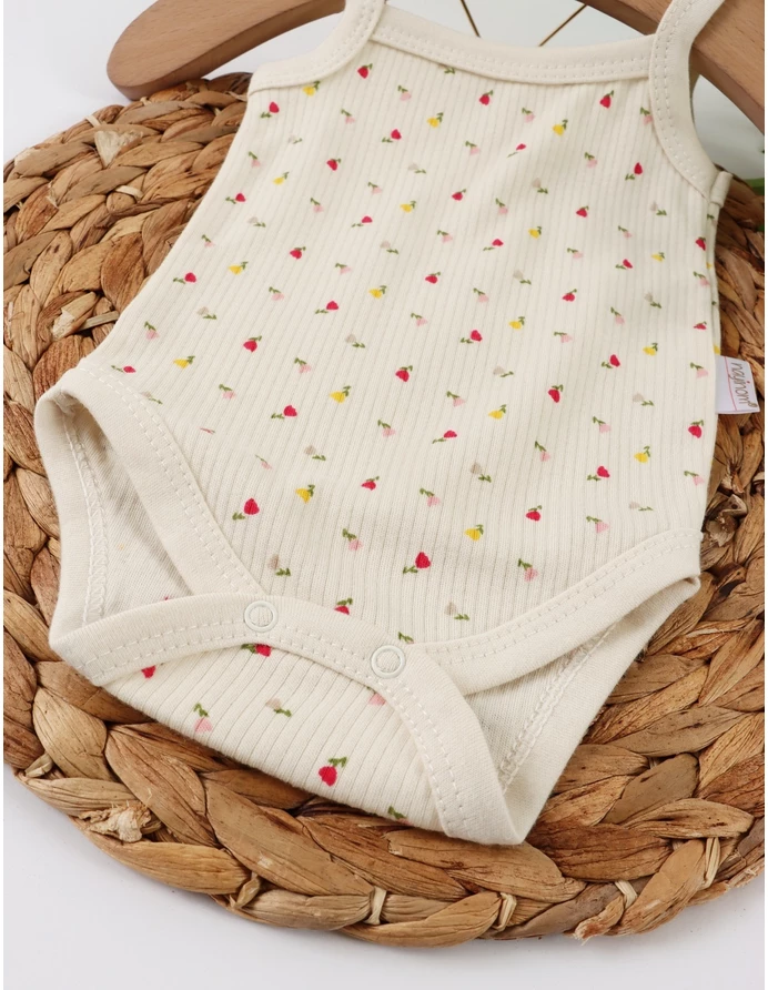 Body bebe, maiou Ace Trase cu Lalele, crem picture - 3