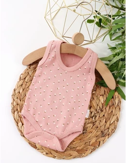 Body bebe, maiou Ace Trase cu Musetel roz-prafuit