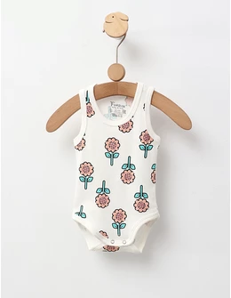 Body bebe, maiou Sun Flower, alb