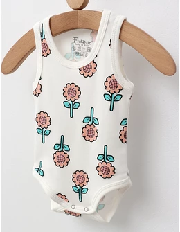 Body bebe, maiou Sun Flower, alb
