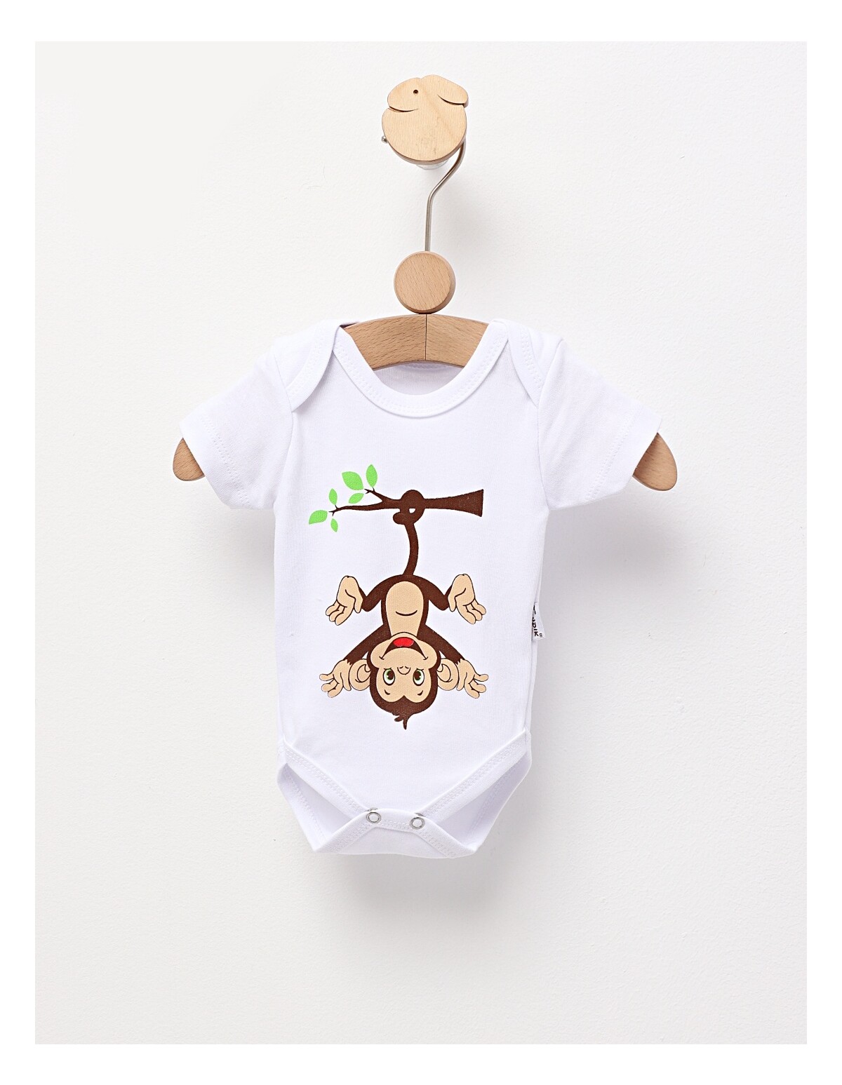 Body bebe, Monkey, model alb