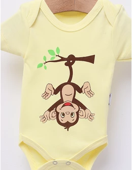 Body bebe, Monkey, model galben