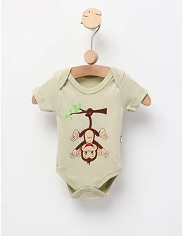 Body bebe, Monkey, model verde