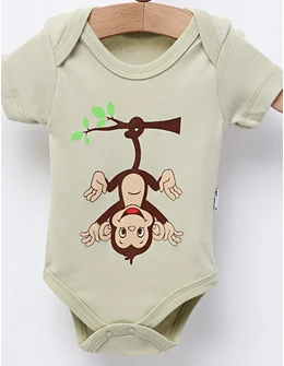 Body bebe, Monkey, model verde