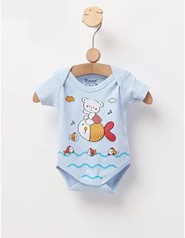 Body bebe, Ursulet si Pestisor, albastru