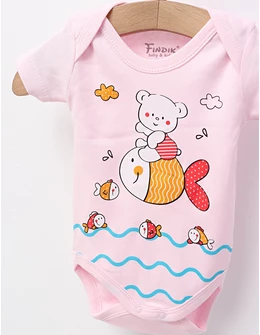 Body bebe, Ursulet si Pestisor, roz-deschis