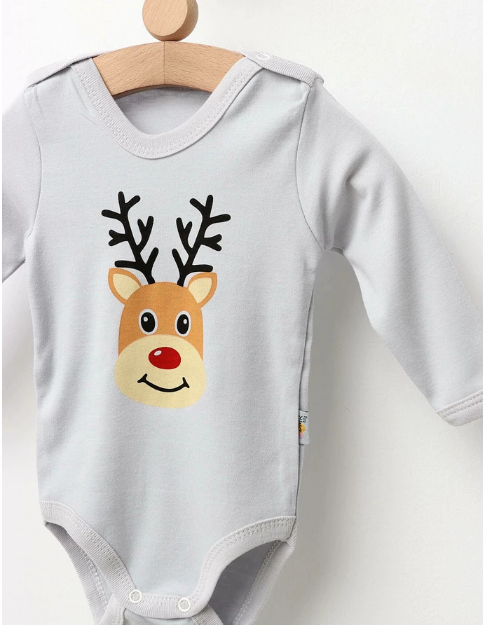 Body Craciun Ren Rudolf gri picture - 2