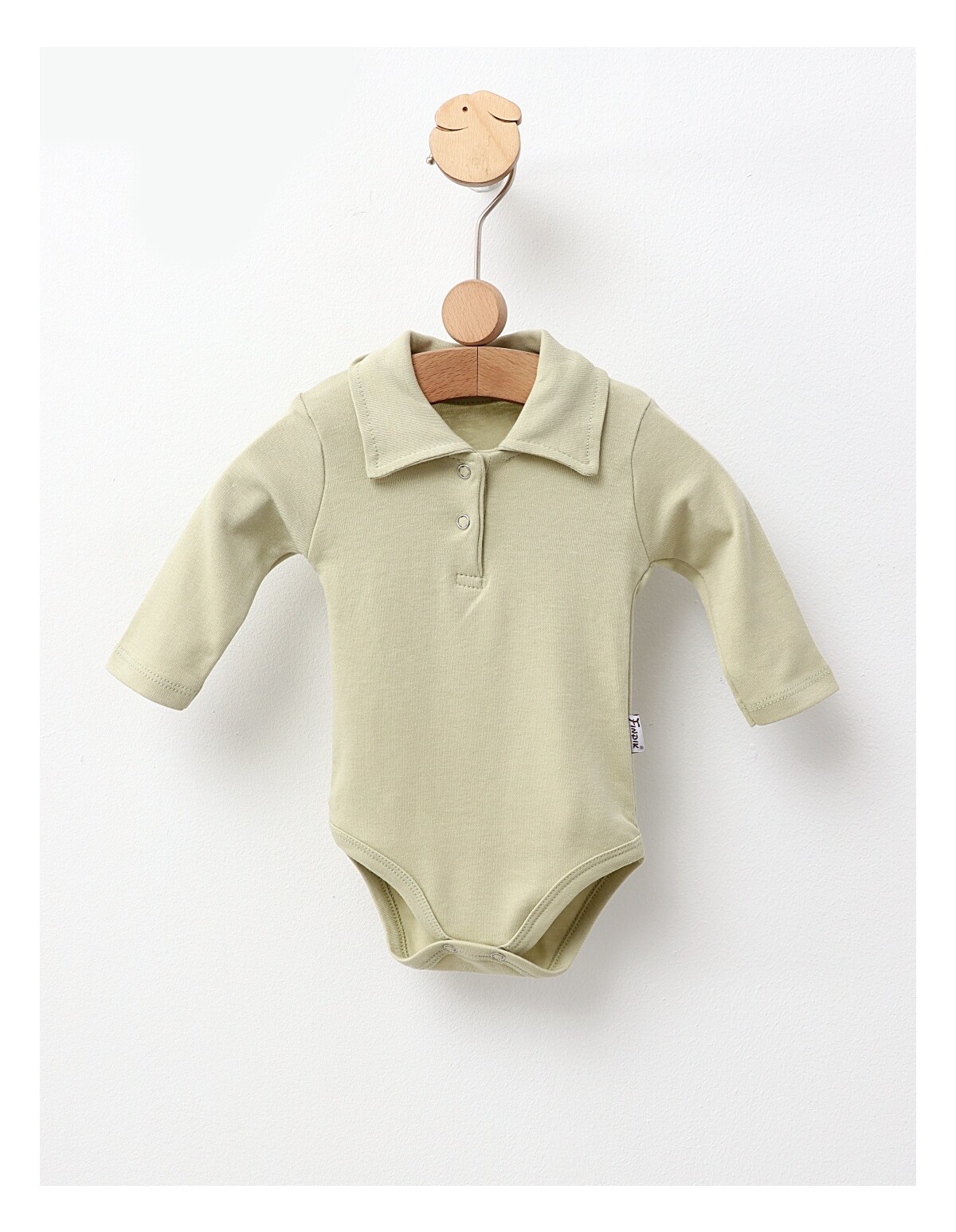 Body cu guler, simplu ML, model verde
