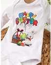 Body Happy Easter, Bunny, alb picture - 2
