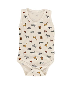 Body maiou Ace Trase cu Animalute crem