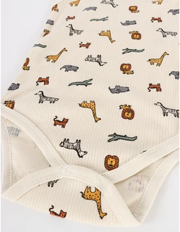 Body maiou Ace Trase cu Animalute crem