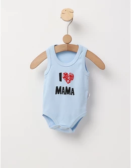 Body maiou I LOVE MAMA blue