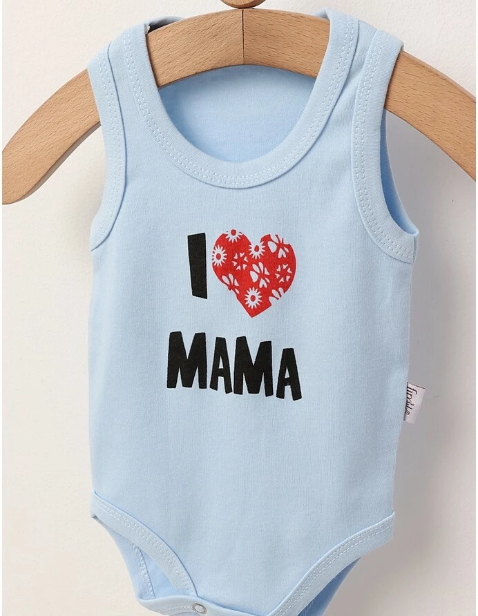 Body maiou I LOVE MAMA blue picture - 2