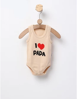Body maiou I LOVE PAPA bej