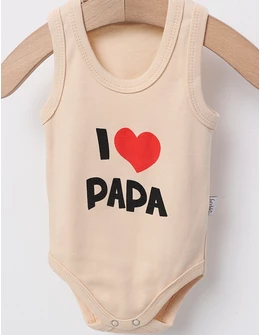 Body maiou I LOVE PAPA bej