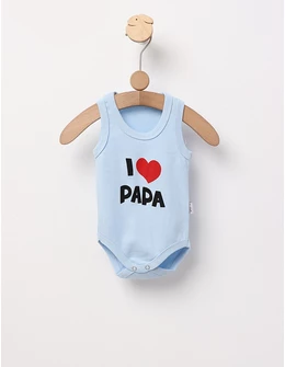 Body maiou I LOVE PAPA blue
